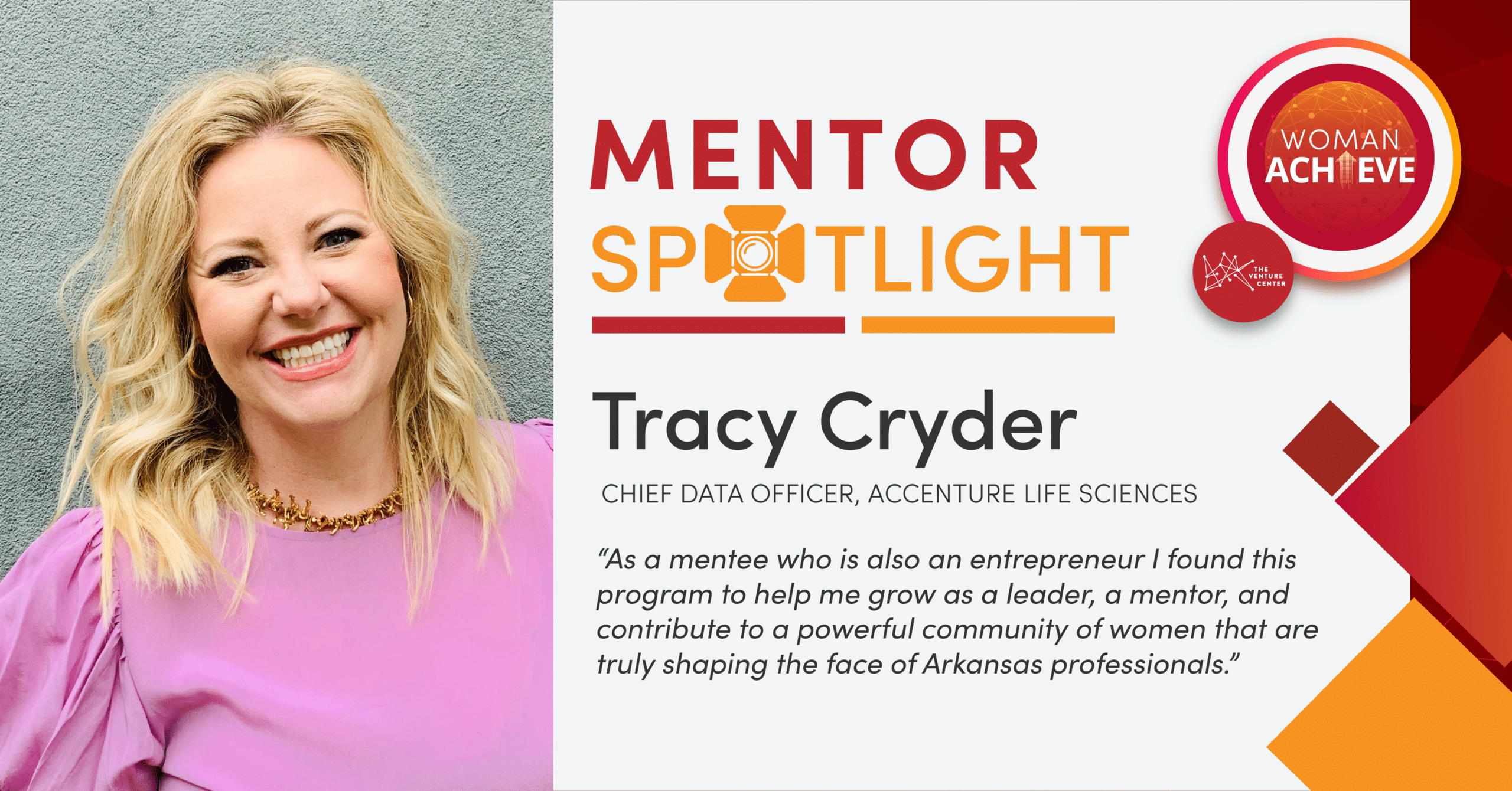 VCWoman Achieve Mentor Spotlight | Tracy Cryder - The Venture Center